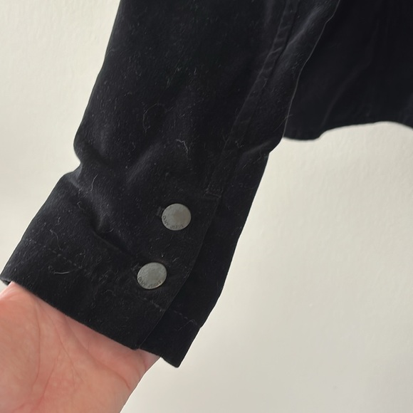 DKNY Black Velour Cropped Jacket - Picture 7 of 7